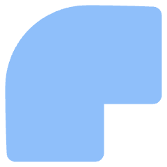 Round Corner Icon from Plump Flat Set