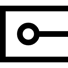 Square Cap Icon from Sharp Line Set