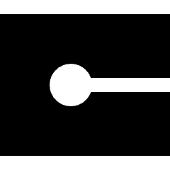 Square Cap Icon from Sharp Solid Set