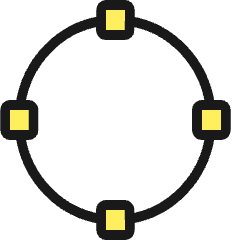 Vectors Anchor Circle Icon from Ultimate Colors Set