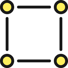 Vectors Anchor Square 1 Icon from Ultimate Colors Set