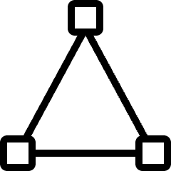 Vectors Anchor Triangle Icon from Ultimate Light Set