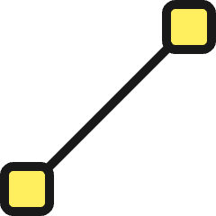 Vectors Line Path Icon from Ultimate Colors Set