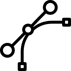 Vectors Path Corner Icon from Ultimate Light Set