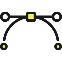Vectors Path Flat Icon from Ultimate Colors Set