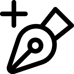 Vectors Pen Add Icon from Ultimate Regular Set