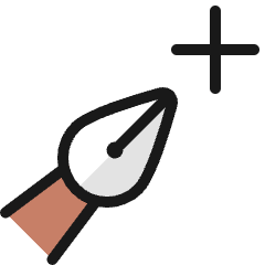 Vectors Pen Add Icon from Ultimate Colors Set