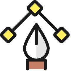 Vectors Pen Anchor Icon from Ultimate Colors Set