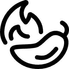 Vegetable Chilli Jelapeno Flame Icon from Ultimate Regular Set