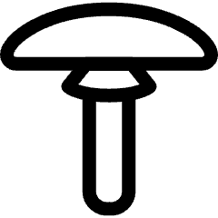 Vegetable Mushroom 3 Icon from Ultimate Regular Set