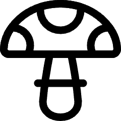 Vegetable Mushroom Poisonous Icon from Ultimate Regular Set