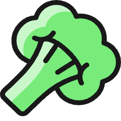 Vegetables Broccoli Icon from Ultimate Colors Set