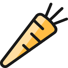 Vegetables Carrot Icon from Ultimate Colors Set