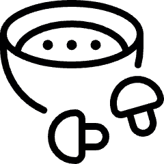 Vegetables Mushroom Soup Icon from Ultimate Light Set