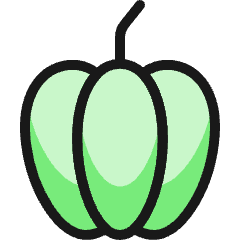 Vegetables Pumpkin Icon from Ultimate Colors Set