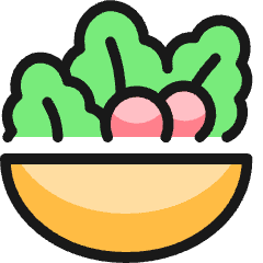 Vegetables Salad Icon from Ultimate Colors Set