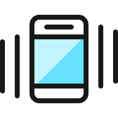 Phone Vibrate 1 Icon from Ultimate Colors Set