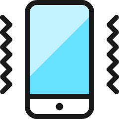 Phone Vibrate Icon from Ultimate Colors Set