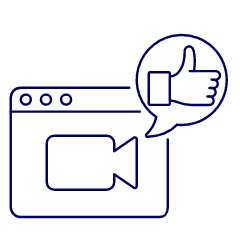 Video Browser Like Illustration from UX Line Set