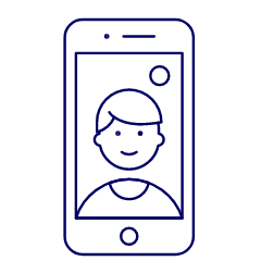 Video Call Phone Illustration from UX Line Set