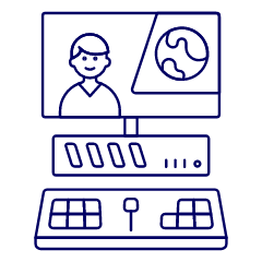 Video Workstation 1 Illustration from UX Line Set