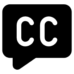 Closed Captioning Icon from Ultimate Bold Set