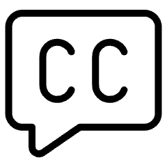 Closed Captioning Icon from Ultimate Light Set