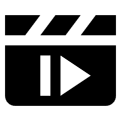 Movies Clapboard Forward Icon from Nova Solid Set