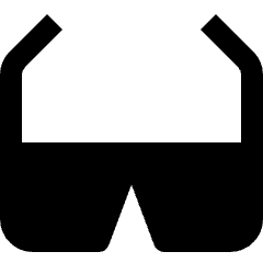 Movies Glasses Icon from Nova Solid Set