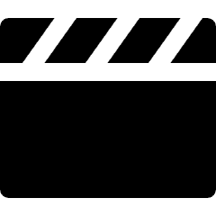 Movies Scene Clapboard Icon from Nova Solid Set