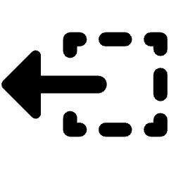 Track Select Backward Tool Icon from Ultimate Bold Set