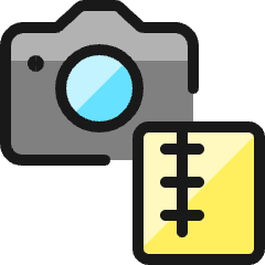 Video Edit Camera Archive Icon from Ultimate Colors Set
