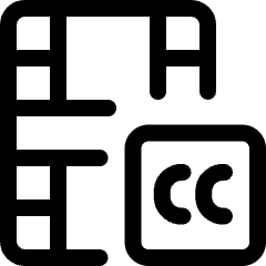 Video Edit Cc Icon from Ultimate Regular Set