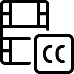 Video Edit Cc Icon from Ultimate Light Set