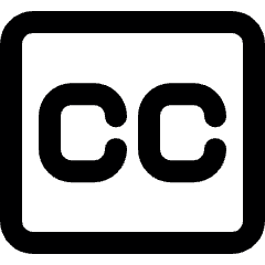 Video Edit CC Titles Alternate Icon from Ultimate Bold Set