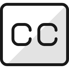 Video Edit Cc Titles Icon from Ultimate Colors Set