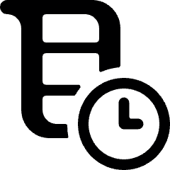 Video Edit Clock Icon from Ultimate Bold Set