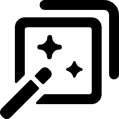 Video Edit Magic Wand 1 Icon from Ultimate Bold Set