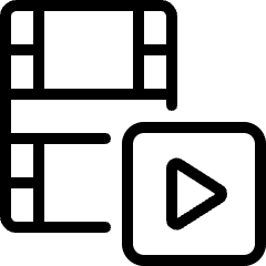 Video Edit Play Icon from Ultimate Light Set