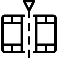 Video Edit Split Icon from Ultimate Light Set
