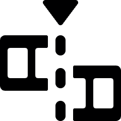 Video Edit Split Icon from Ultimate Bold Set