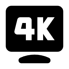 Video Screen 4k Icon from Nova Solid Set
