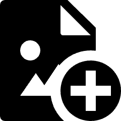 Image File Add Icon from Nova Solid Set