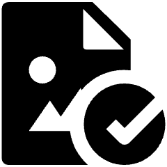 Image File Check Icon from Nova Solid Set