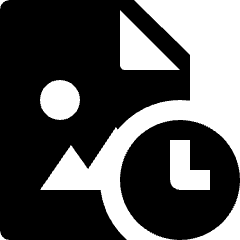 Image File Clock Schedule Icon from Nova Solid Set