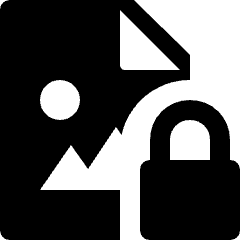 Image File Lock Icon from Nova Solid Set
