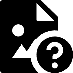 Image File Question Icon from Nova Solid Set