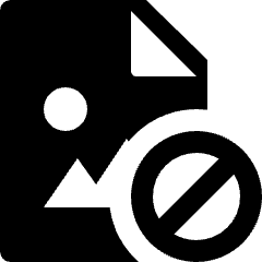 Image File Restrict Icon from Nova Solid Set