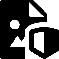 Image File Security Shield Icon from Nova Solid Set