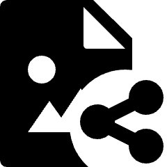 Image File Share Icon from Nova Solid Set